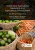 The Sustainable Agricultural Marketing and Agribusiness Development : An African Perspective Book