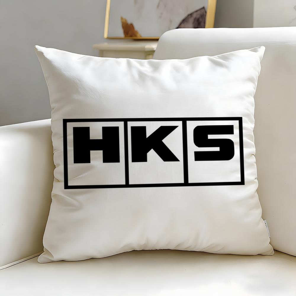 classic brand HKS Cushion Cover Soft EasyWash Pillow Case Versatile for Couch Bed Travel and Office