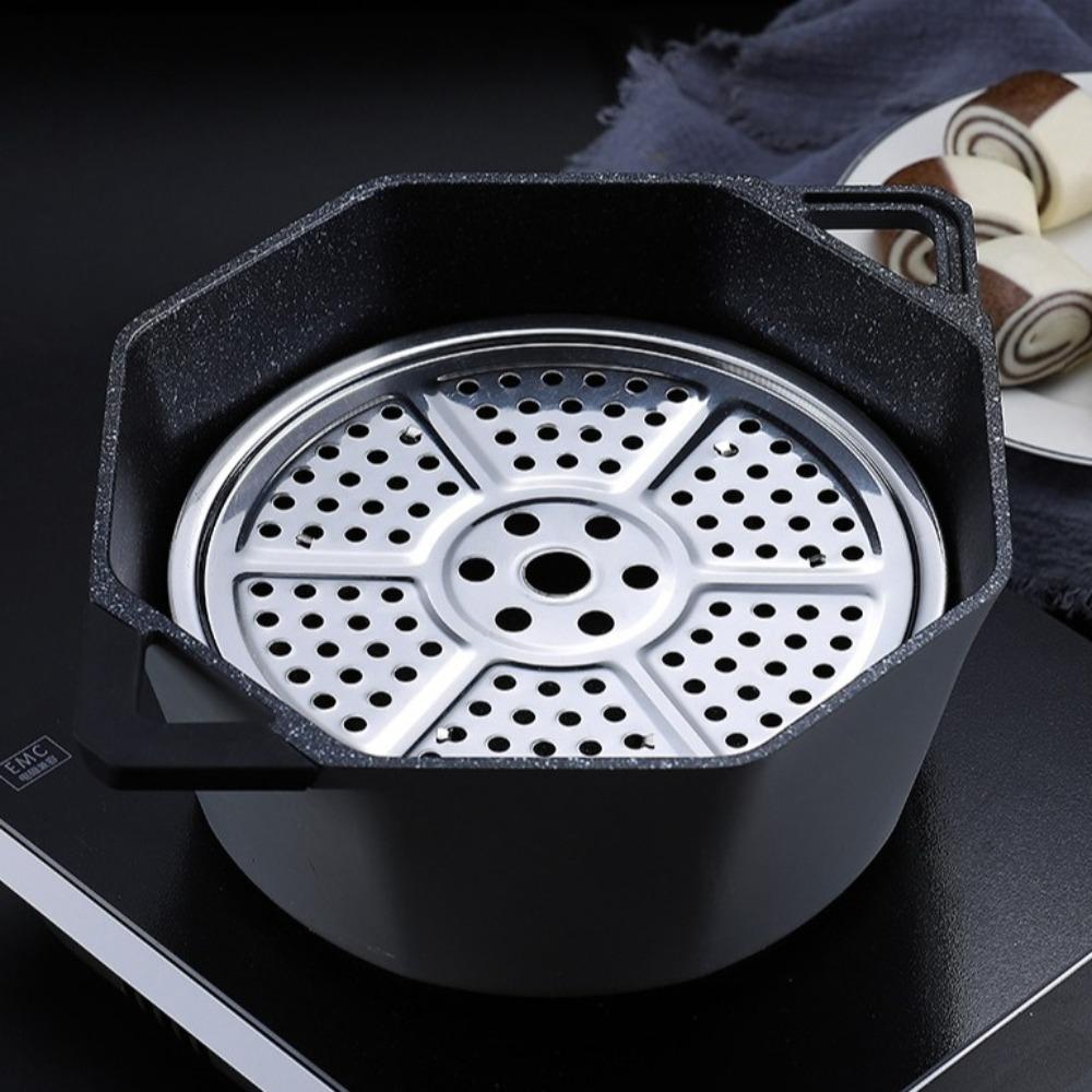Compartment Kitchen Gadgets Steamer 16-34cm Cooking Tray Durable Cooker Canning Rack