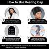 SPA Heat Cap Hair Steamer for Black Natural Hair 10 Level Hair Mask Hair Heating Cap for Hair Treatment Home Use
