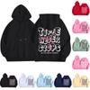 Ladies Fashion Casual Long Sleeve Halloween Printed Crew-Neck Hoodie Top