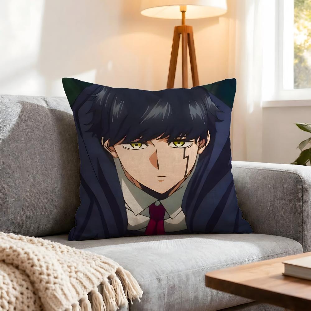 Mashle Magic And Muscles Cushion Cover 1Pcs Decorative Covers Soft Cushion Case For Sofa Couch Decor 40X40 45X45 Pillowcases