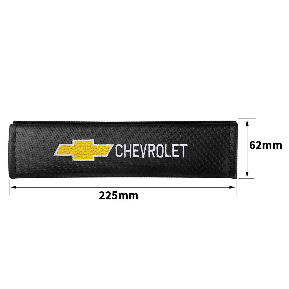 AABHE1 1/2pcs Adjustable Car Seat Safety Belt Cover Shoulder Strap Covers for Chevrolet Silverado Trailblazer Suburban Onix Colorado