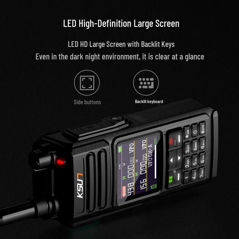 KSUN TFSI UV75P Полнодиапазонная Водонепроницаемая Рация IP68 (Китайская версия)