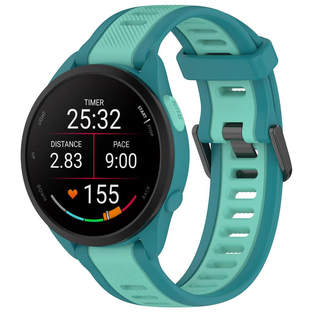 Официальный силиконовый ремешок 18 мм 20 мм 22 мм для Garmin Forerunner 55 165 965 265 645 Music Мягкий браслет-ремень для Gramin Venu 3S