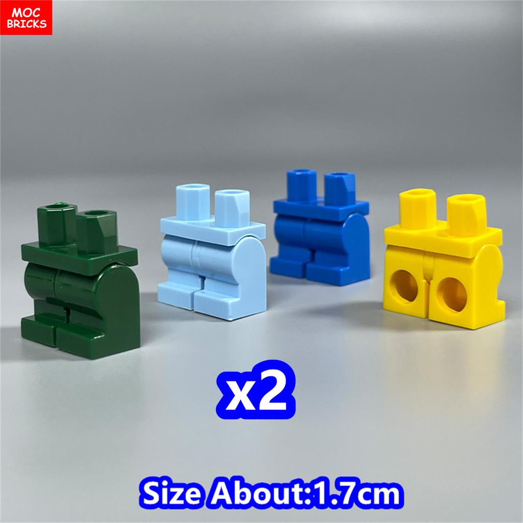 8 шт. Кубики MOC 17 мм Брюки Подвижные Короткие Ноги 970 см00 Часть Тела Одежда Модель Фигурка Сборка Строительные Блоки Игрушки Подарки