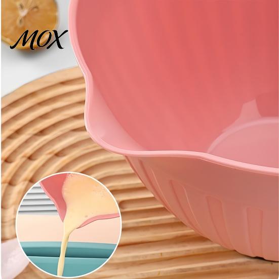 Non-slip Base Prep Bowl for Kitchen Batter with Pour Spout And Handle, Large Plastic Mixing Lightweight Daily Use Non-Slip Base, Baking, Cooking,
