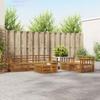 Outdoor Sofa Set 6 pcs Natural Solid Acacia Wood