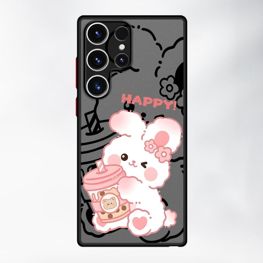 Чехол для Samsung Galaxy S26 S21 S24 Plus S23 FE S25 Ultra S20 FE Note 20 Ultra 10+ S22 Funda Задняя крышка телефона Мультяшный кролик