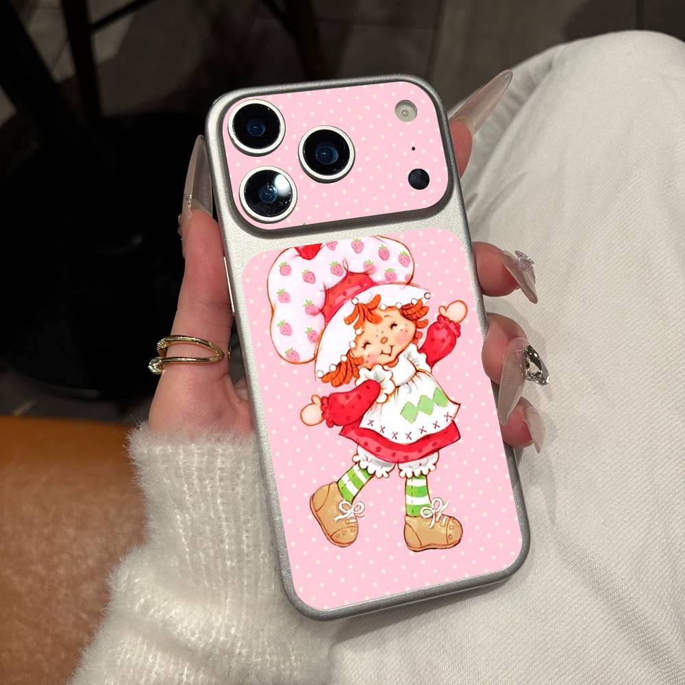Мультяшная Девочка S-Клубника S-Клубничный Торт Для IPhone 17 Pro 17 Pro Max Задняя Наклейка-Обёртка Защитная Наклейка