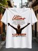 Ultimo Concert With Singer Silhouette Open Arms Microphone Orange Text Rome Tor Vergata July 4 2026 Unisex All TShirt