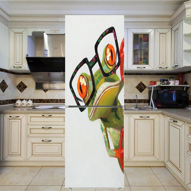 Art New Rose стикер на холодильник с цветочным узором, наклейки на стену, украшение дома, кухня, настенная роспись, декор, современный ремонт