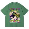 230 г/м² 100% хлопок JoJo's Bizarre Adventure V1 Jotaro Jolyne Принт Унисекс Тяжелая хлопковая футболка