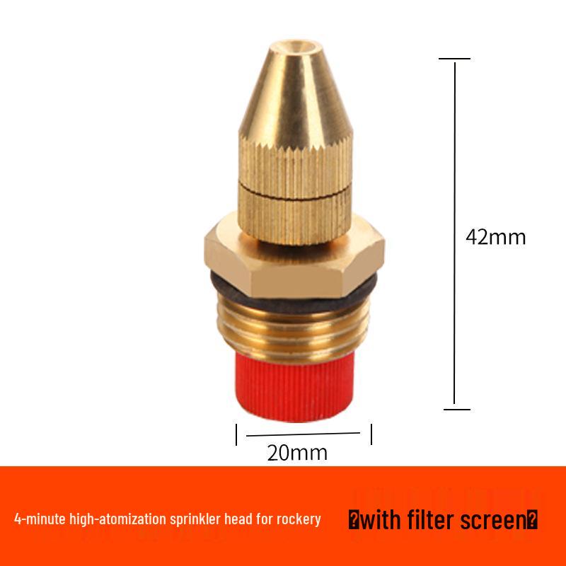 All-Copper Atomizing Nozzle for Dust Control and Cooling in Construction Sites and Agriculture
