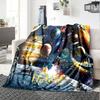 Spacethemed Home Customize Your Name Blankets Featuring A Vibrant Cosmic Design With Planets Astronauts And Satellites These Blankets Are Made From
