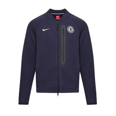 Chelsea FC Tech Fleece N98 Теплая Универсальная Куртка-Пилот с Длинным Рукавом Мужская Куртка Синяя FZ7266-451