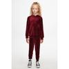 Комплект из бархата для девочек Bordeaux Girl