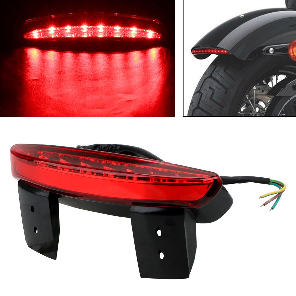 Brake Tail Light Motorcycle Accessories Motorcycle Lights Rear for XL 883 1200 Fender Edge Red LED Cafe Racer