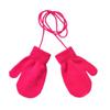 Warm Knitted Gloves With Lanyard Winter Mittens Cute Warm Baby Gloves