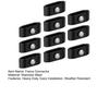 10Pcs Grid Mat Connectors Stainless Steel Fence Grid Connectors Grid Fence Panel Connectors for Double Pole Fence Attachment