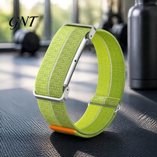 Flexible Nylon Weave Strap for Fitness Band Fitbit Air, Breathable Woven Sport Strap, Adjustable Replacement Comfortable Sleep Daily Use Wristband Men