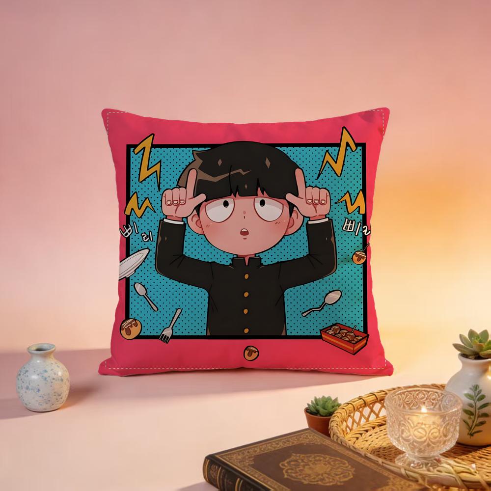 Hot MMob Psycho 100ed Cushion Cover Premium SkinFriendly Pillow Case MultiPurpose for Home Office Travel