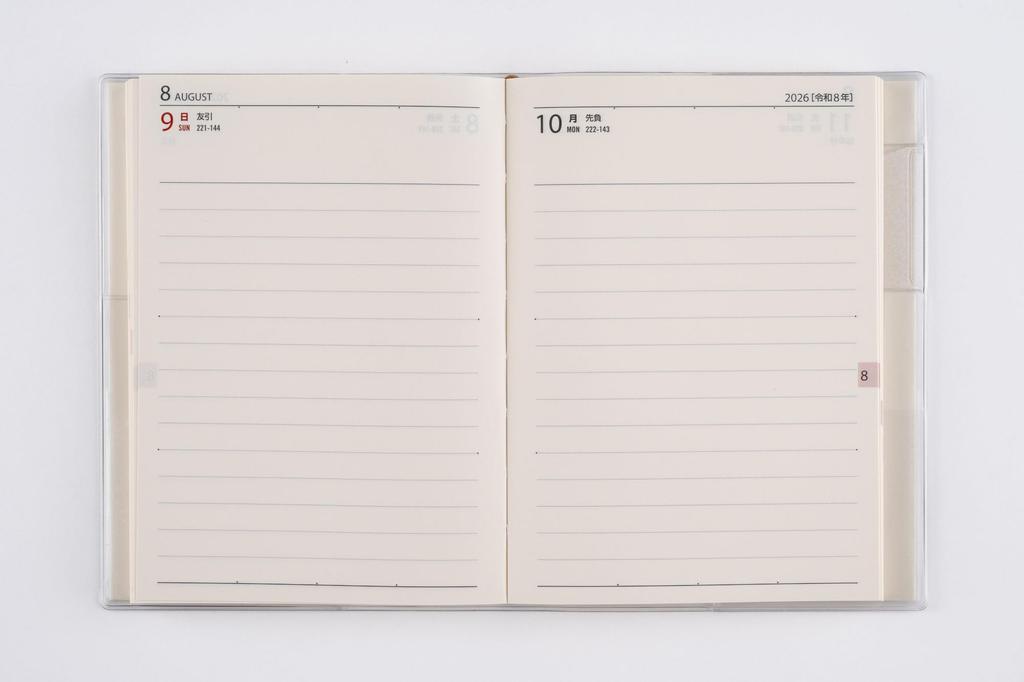 Takahashi 2026 A6 Ежедневник карманный 8 января №. (Начинается в 2026 году)