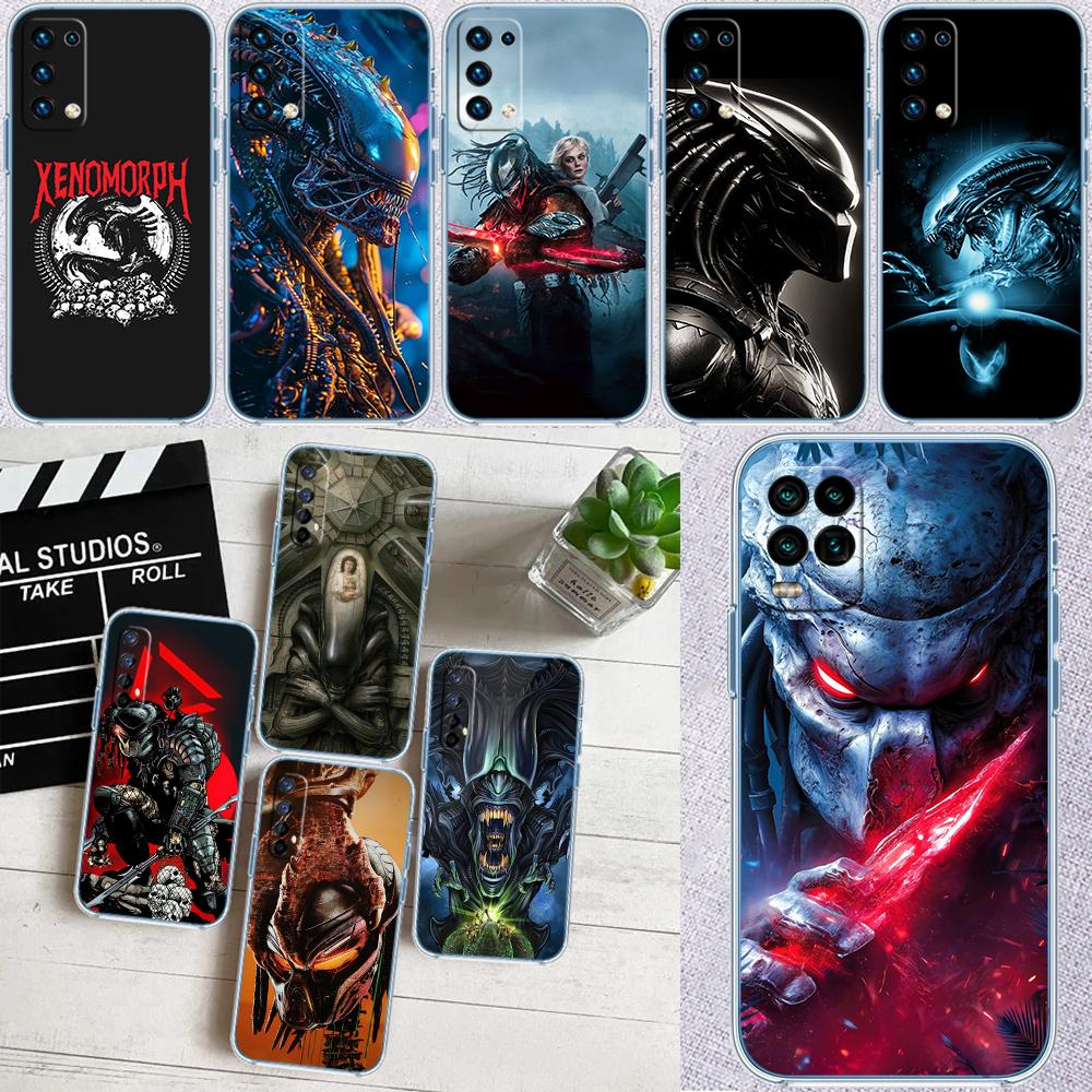 Aliens vs Predator Xenomorph Transparent Phone Case for Motorola Moto Edge 20 30 40 50 S30 Fusion Ultra Pro Neo Lite + G200 G23