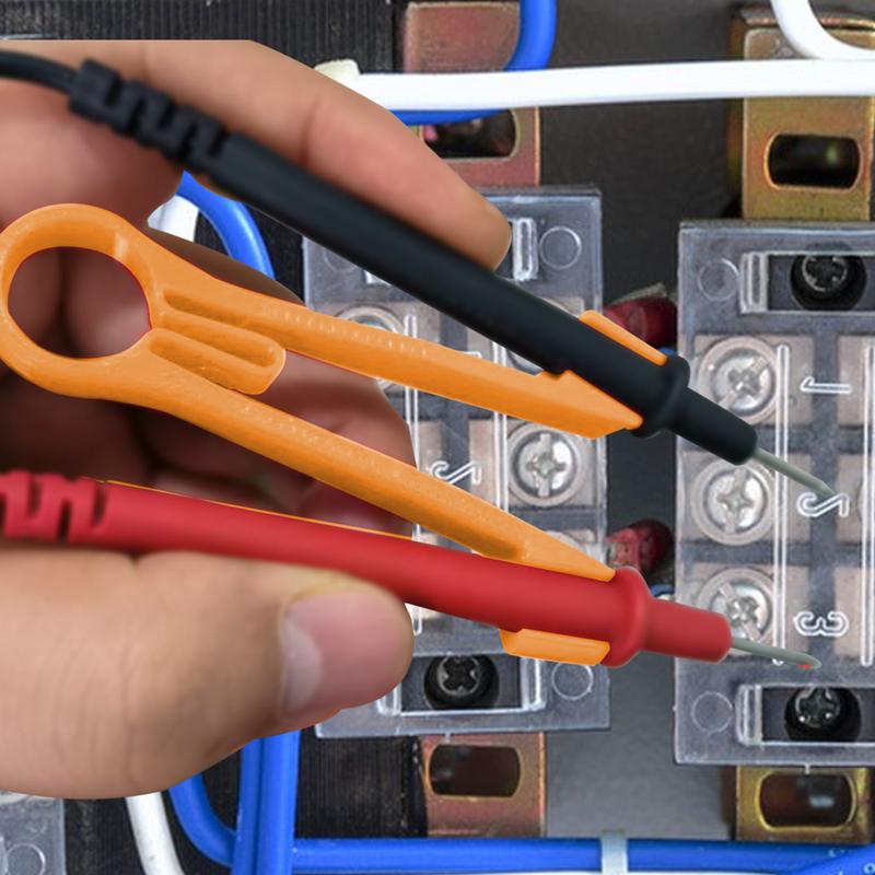 Ergonomic Meter Probes Clip Multimeter Probe Test Holder Clamping Tool Electrical Testing Power Supplies One Hand Repairing Tool