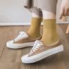 Cotton Knitting Women Socks Japanese Fashion Solid Color Long Socks Women Autumn Winter Harajuku Streetwear Vintage Socks