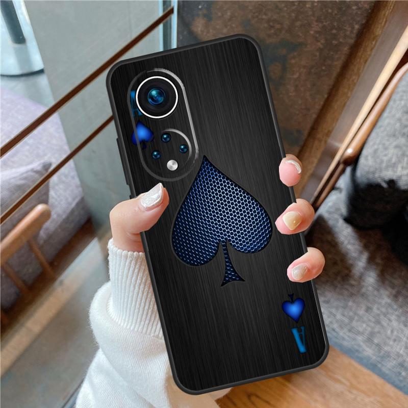 Туз пик Покер Для Honor Magic 8 Pro 5 6 7 Lite Чехол Обложка Для Honor 90 70 50 400 200 X8a X8b X9a X9b X9c