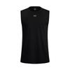 Cool Mesh Loose Round Neck Versatile Sleeveless Vest Men Tops Black 6007548-001