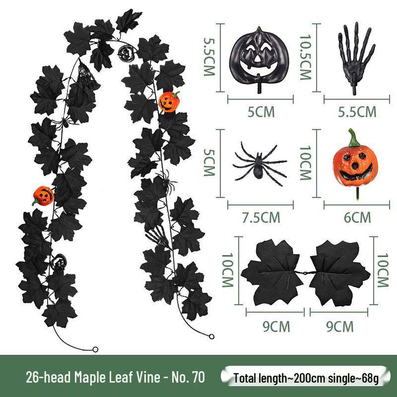 Autumn Maple Leaf Vine for Thanksgiving, Halloween & Christmas Decor