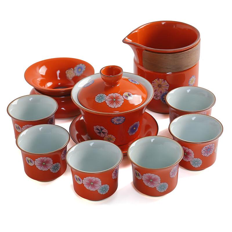 Minimalist Peacock Green Kung Fu Tea Set