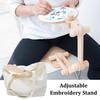 Настольный держатель для вышивального пяльца, регулируемая вращающаяся стойка-рама для вышивания, для шитья, DIY, искусство, рукоделие, вышивание стежками
