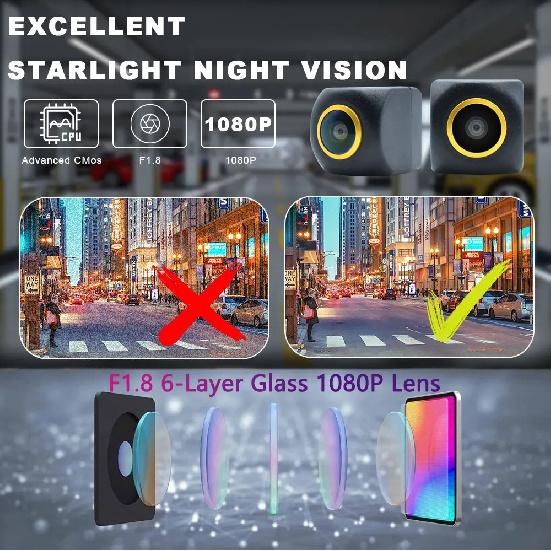 170° Golden Lens AHD 1080P Vehicle Car Rear View Camera For Citroen C4 2004-2018 C5 MK2 2007-2017 C5 4D Sedan (X7) Car Monitor