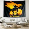 Custom Name Dragon Ball Print Tapestry, Backdrop, Easy Setup, Ideal for Bedroom, Office & Living Room, with Aesthetic Wall Hanging Decor.
