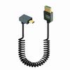 Гибкие кабели HDMI 8K - Micro HDMI с пружинным дизайном для четкого изображения, удобные для хранения, для вывода видео 8K, для портативного использования