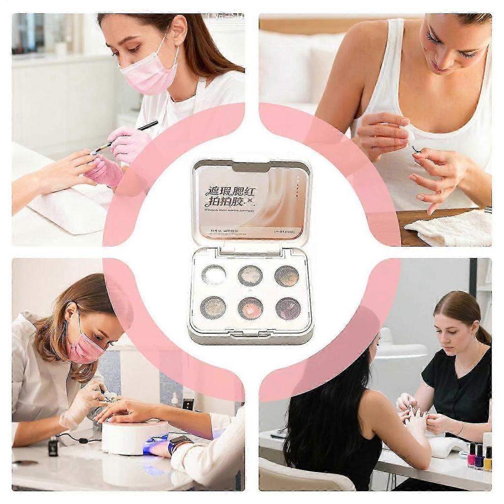 Nail Patting Gel Palette | 6-Color Manicure Supplies,Patting Gel Nail Palette | for Beginners Professionals Women Girls Wives Mothers Brides -xxy