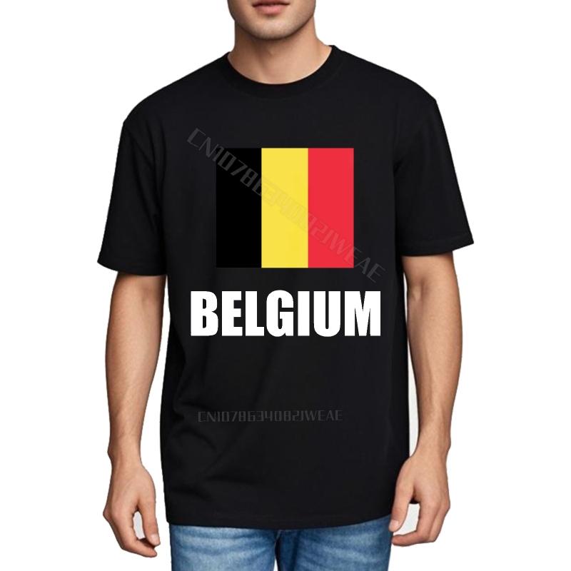 Funny tshirt Short sleeve Vintage Tshirt Belgium Flag Printed On Shirt Fashion Plus Size Tshirt Stylish Fashion Tshirt Brand