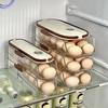 Slide-Out Multi-Layer Egg Storage Box with Handle for Refrigerator Door