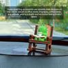 Miniature Frog Figurines Cute Frog Sculpture with Rocking Chair, Desk Decoration Collectibles Gift