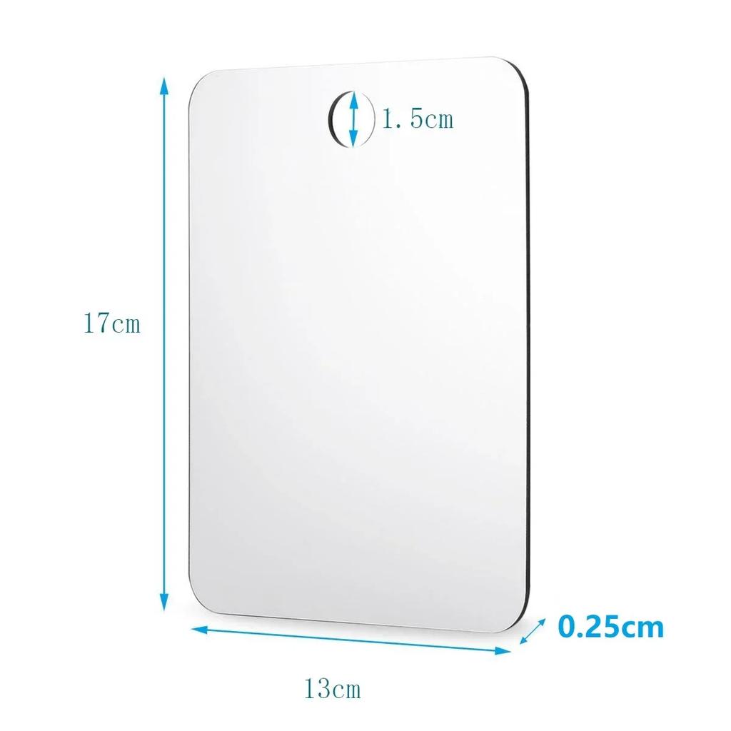 Makeup Mirror With Holder Suction Cup 360  Shower Shave Mirrors Bathroom Mirrors Washroom Fog Free New