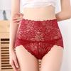 Women Panties High Waist Hollow Out Lace Good Breathability Floral Embroidery Solid Color Briefs Slim Fit Thin Quick Dry Casual Sport Lady Underpants