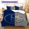 Schalke logo Bedding Quilt Set Quilt Cover Pillowcase Home Decoration Birthday Gift (1 * duvet cover + 2 * pillowcase, without core)