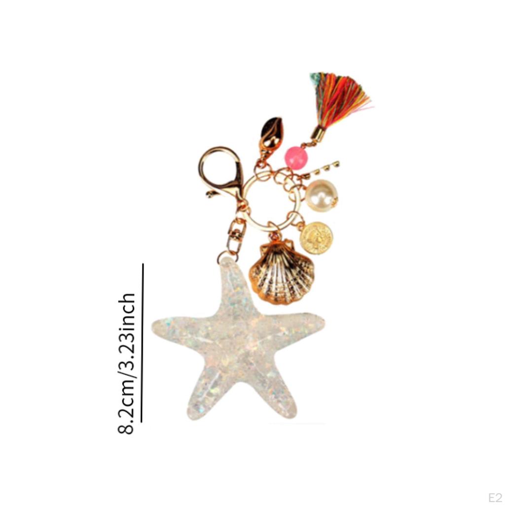 Starfish Keychain Gift To Friends Handbag Charm for Backpack Bag Decoration