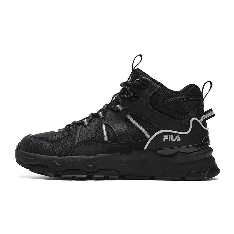 Fila Trek 1S Mid We Plush Starry Sky 1S Classic Retro Sports Comfortable Versatile Wear-Resistant Warm Mid-Top Casual Shoes F12M542149FBK