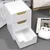 Simple 3-Layer Drawer Desktop Mini Storage Box Multi-Functional Jewelry Stationery Sundries Storage Box Handmade Parts Organizer