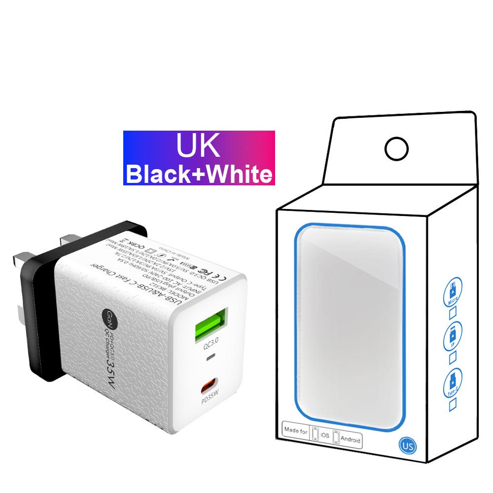 Gallium Nitride Super Fast Charger QC3.0+PD35W EU/UK/AU Plug