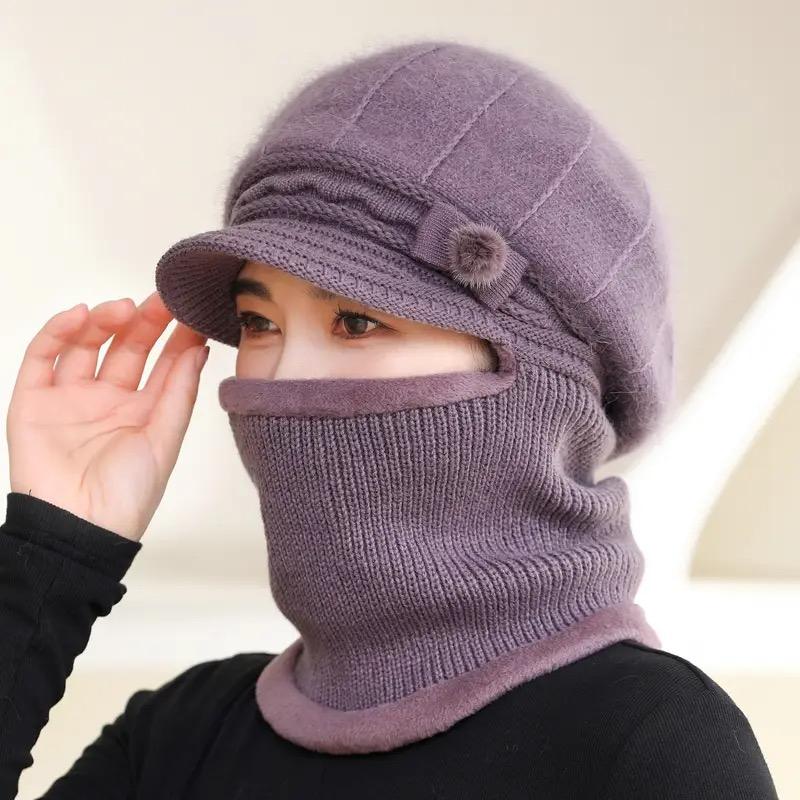 Новые женские зимние шапки с меховой подкладкой, сохраняющие тепло, женские ветрозащитные, утепленные, утепленные шапки-балаклавы